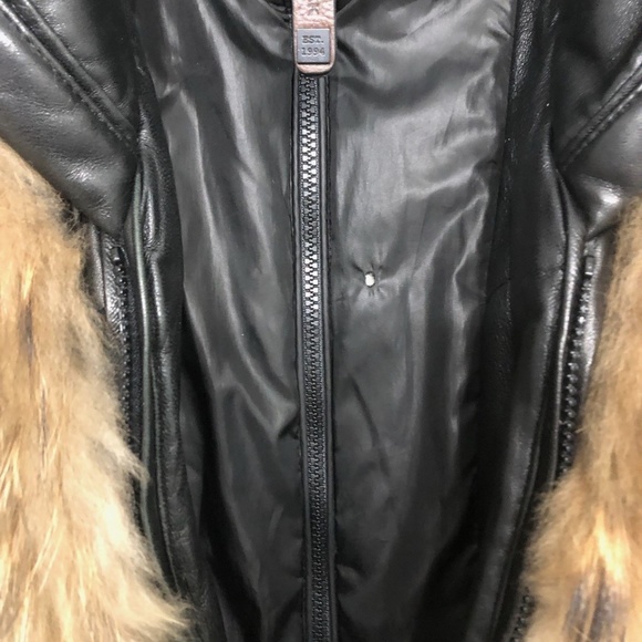 Authentic Rudsak Jenny Leather Parka Coat - Picture 14 of 15